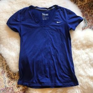 NIKE dri-fit blue short sleeve